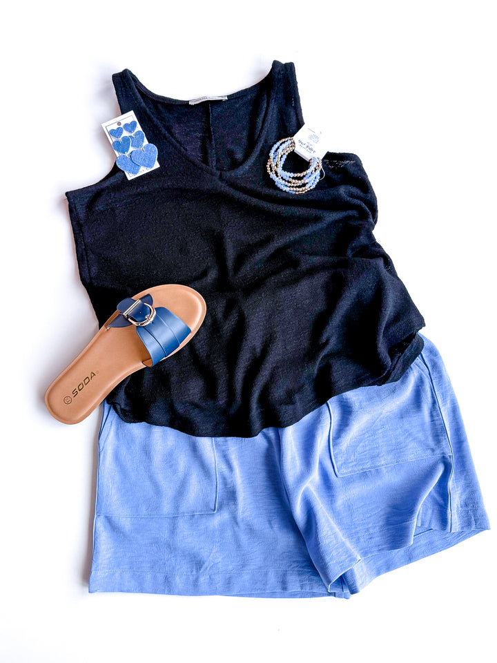 Easy Wear Hacci V Neck Tank
