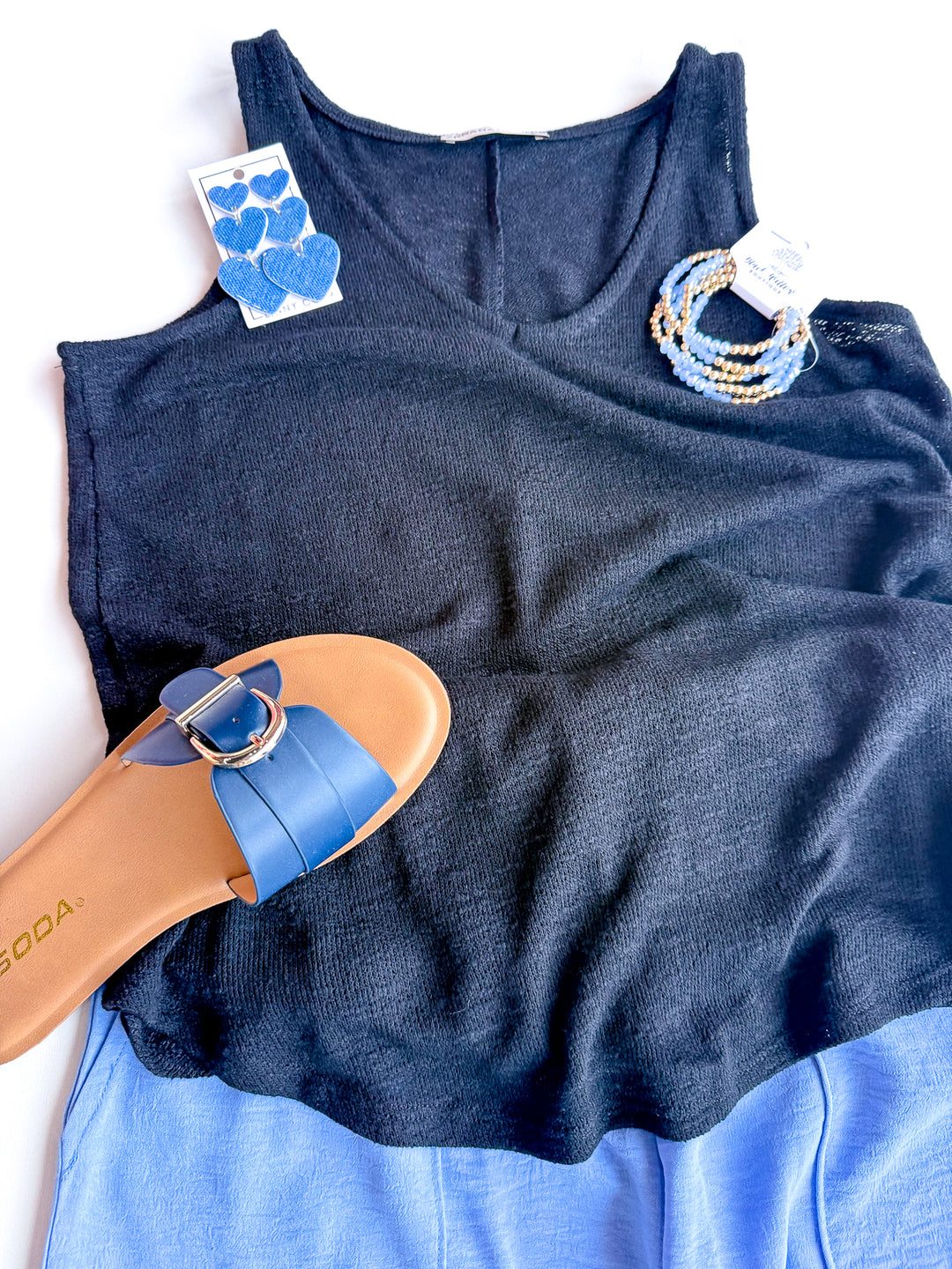 Easy Wear Hacci V Neck Tank