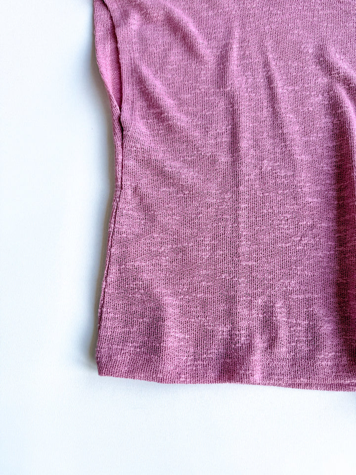 Daily Muse Hacci Cropped Round Neck