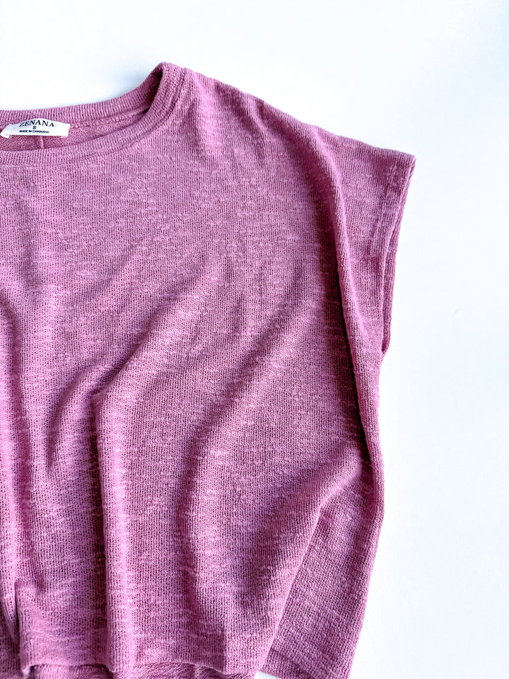 Daily Muse Hacci Cropped Round Neck