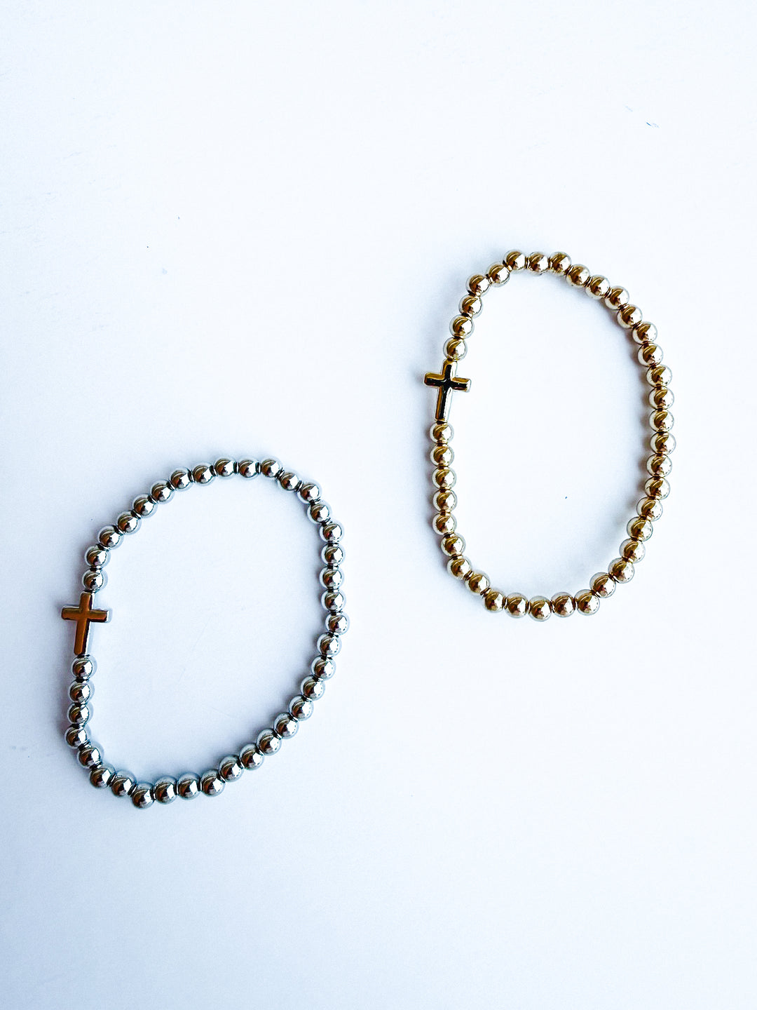 Cross Ball Bead Bracelet