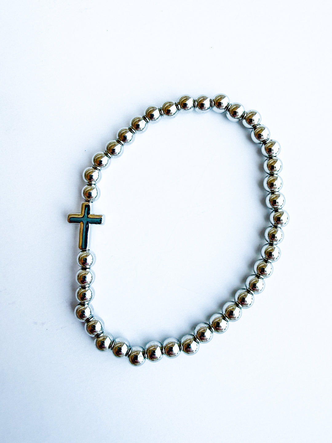 Cross Ball Bead Bracelet