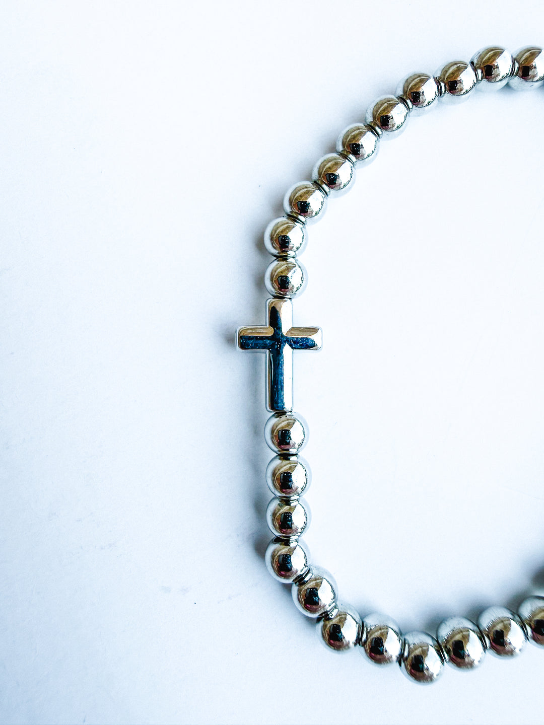 Cross Ball Bead Bracelet