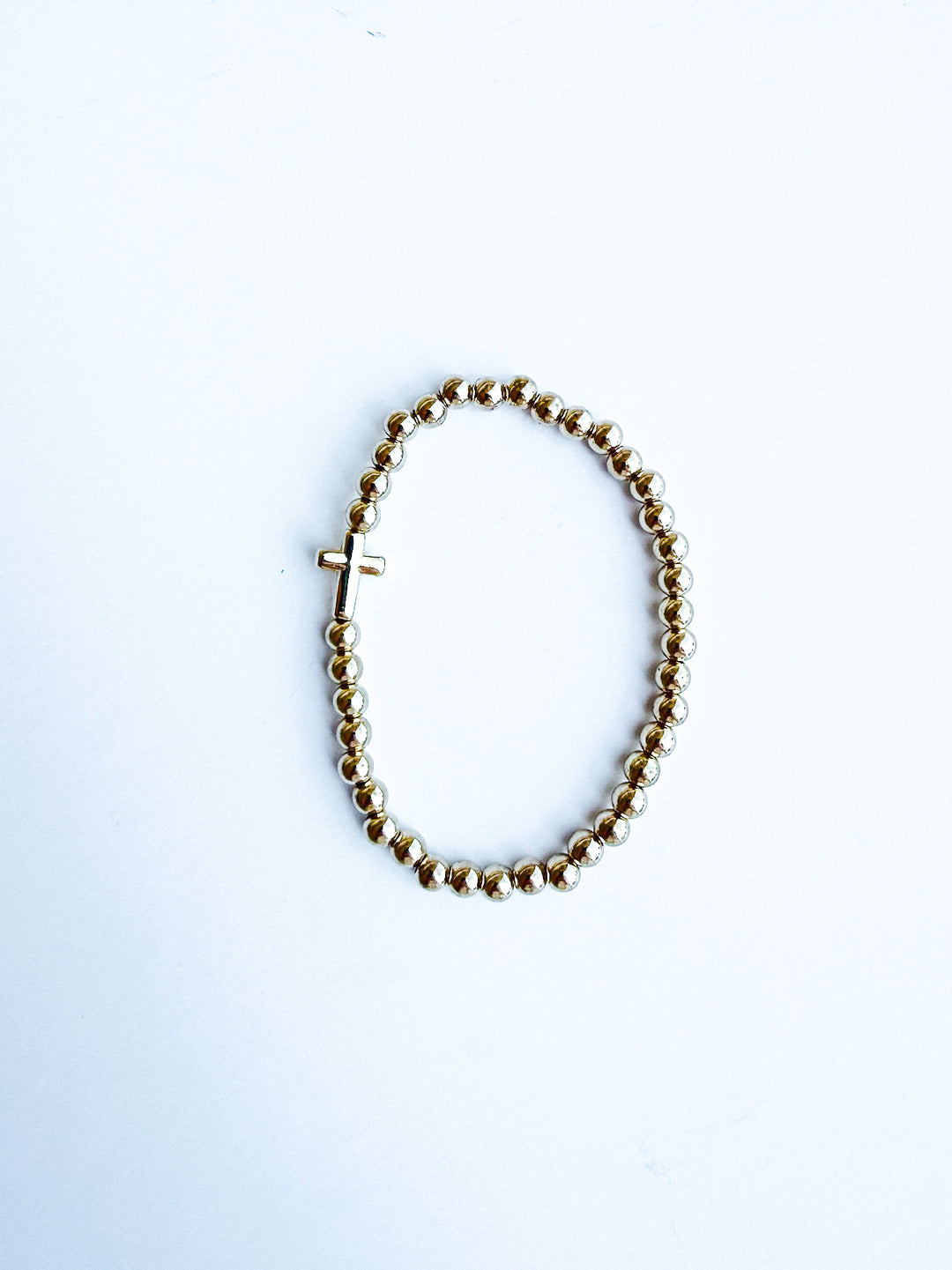 Cross Ball Bead Bracelet