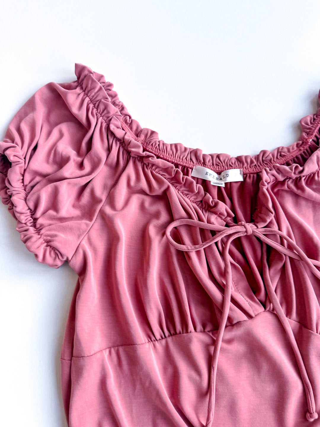 FINAL SALE - Down in the Valley Elastic Detail Blouse