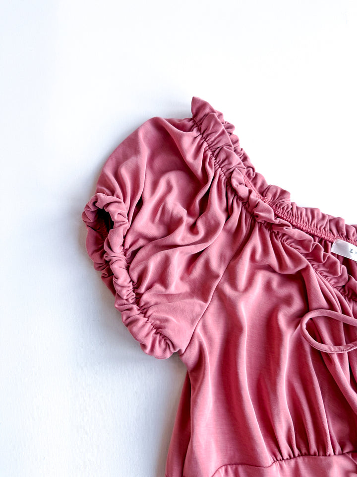FINAL SALE - Down in the Valley Elastic Detail Blouse