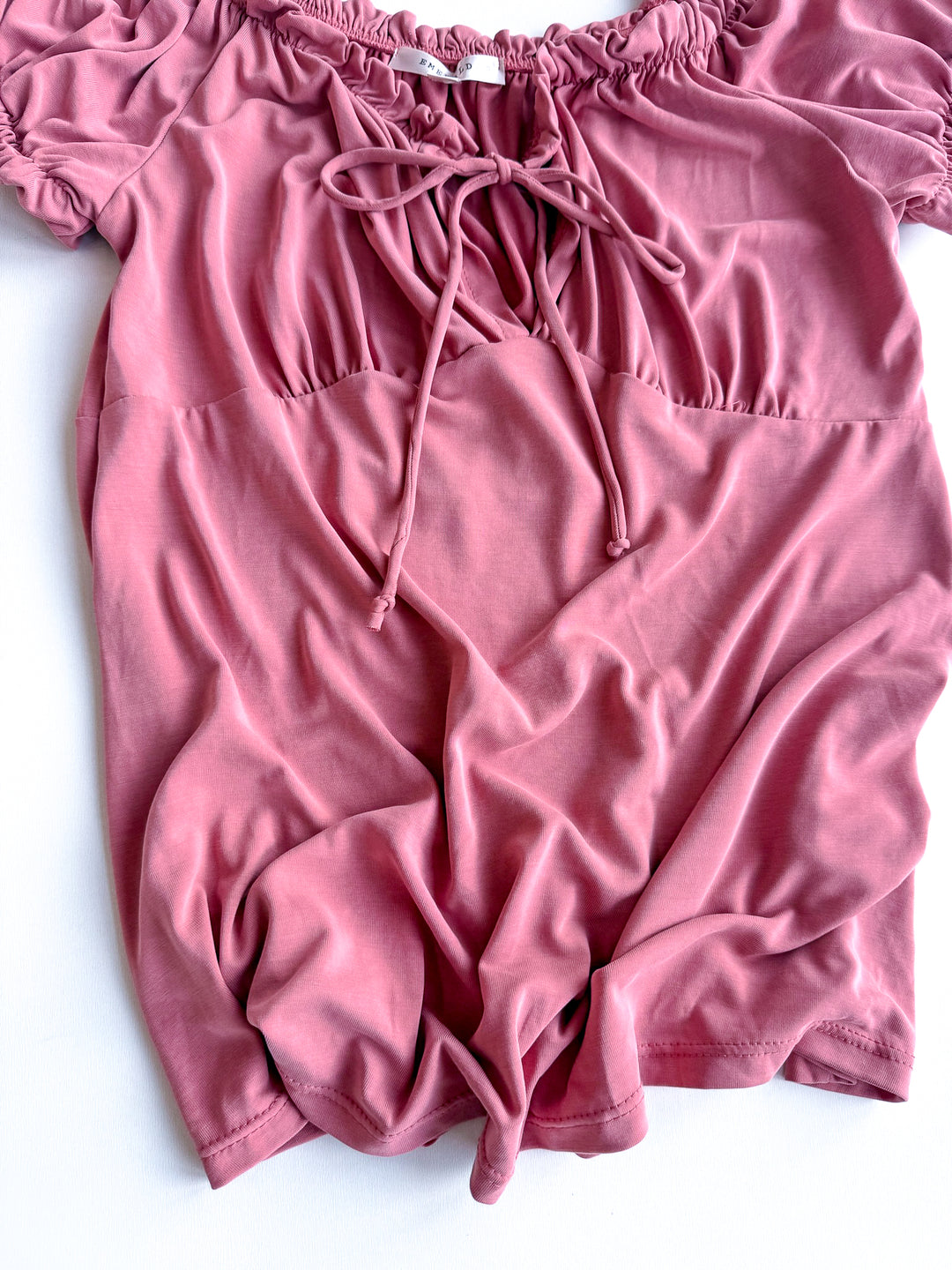 FINAL SALE - Down in the Valley Elastic Detail Blouse