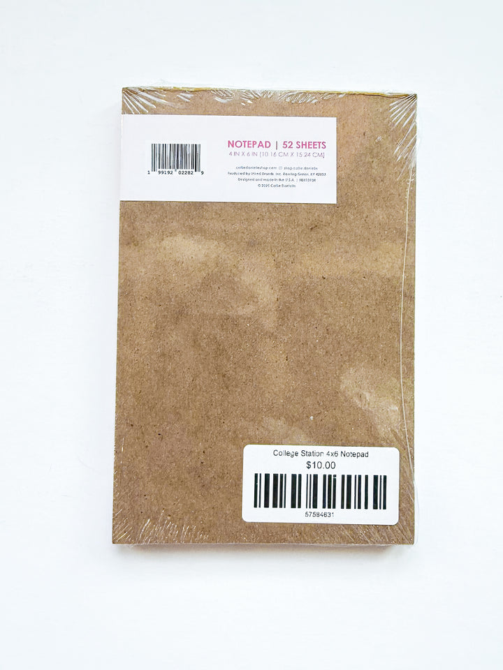 College Station 4x6 Notepad