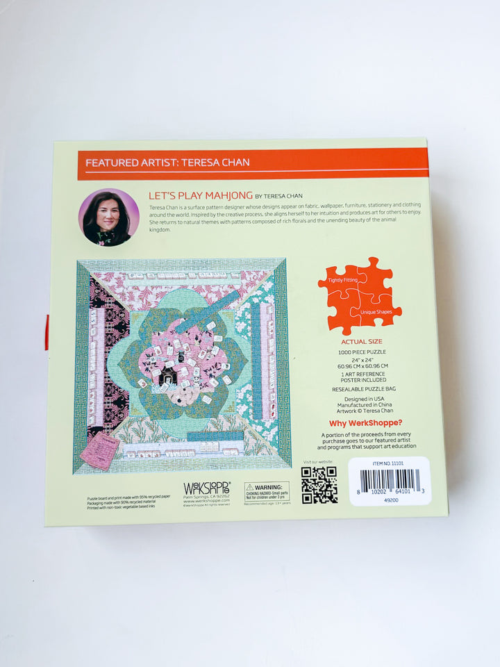 Werkshoppe Let's Play Mohjong 1000pc Puzzle