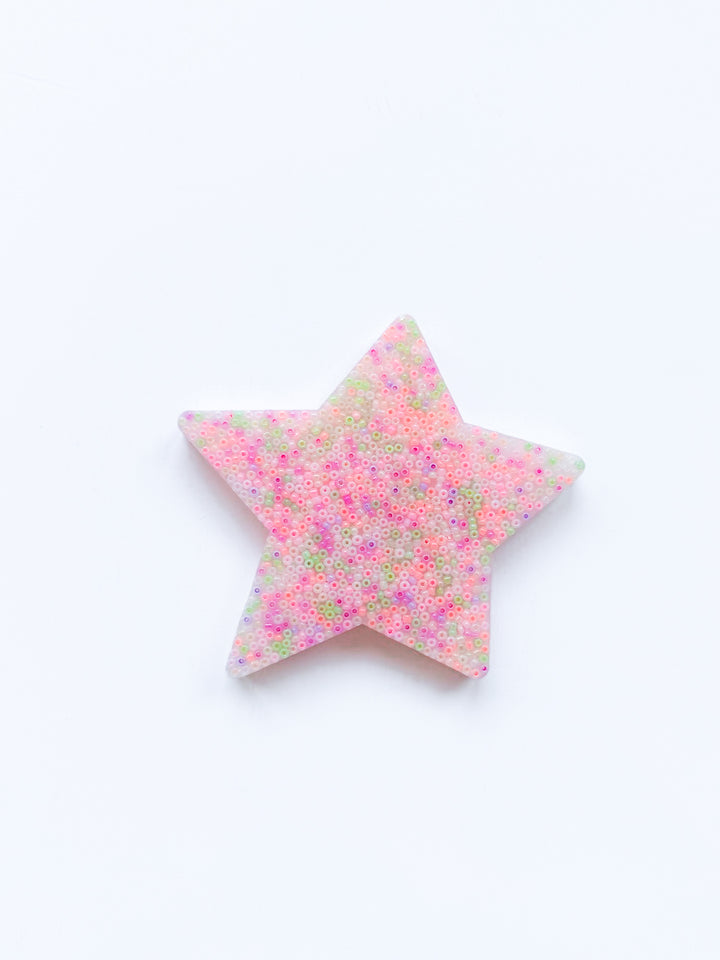 Neon Beaded Star Picky Pad 