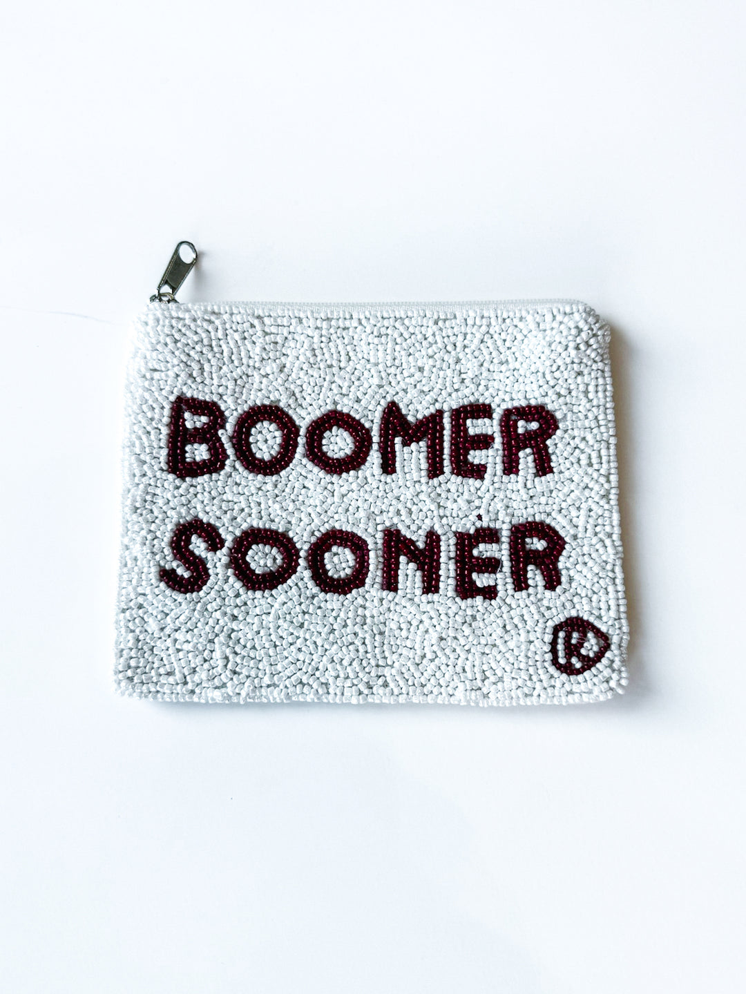 Boomer Sooner Beaded Coin Purse
