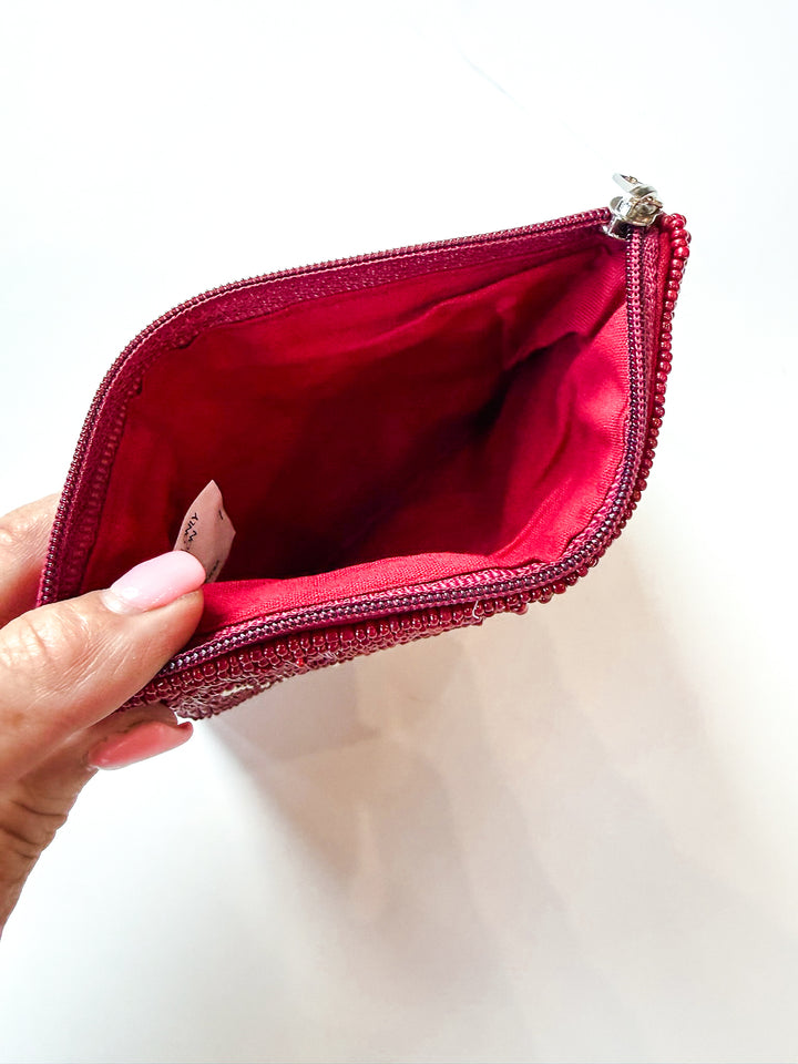 Boomer Sooner Beaded Coin Purse