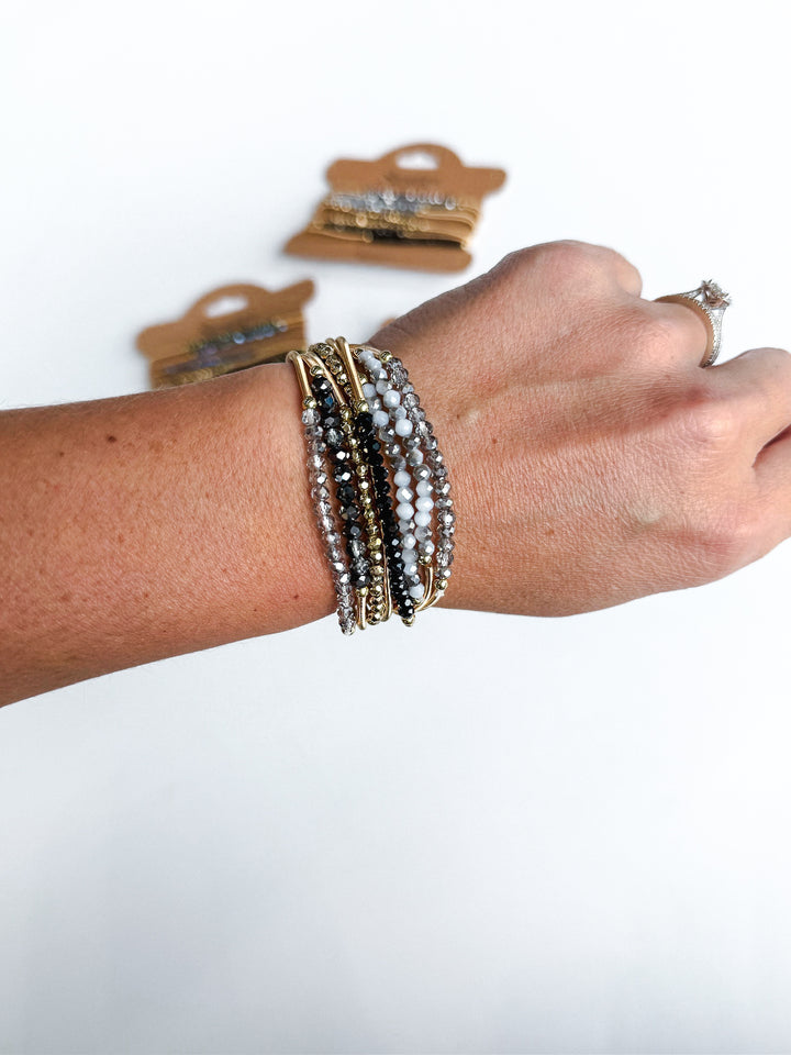 Colored Stretch & Stack Bracelet Stack