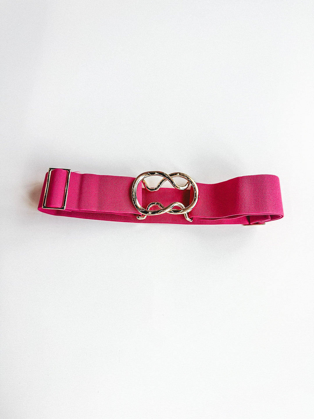 Circle Buckle Stretch Belt