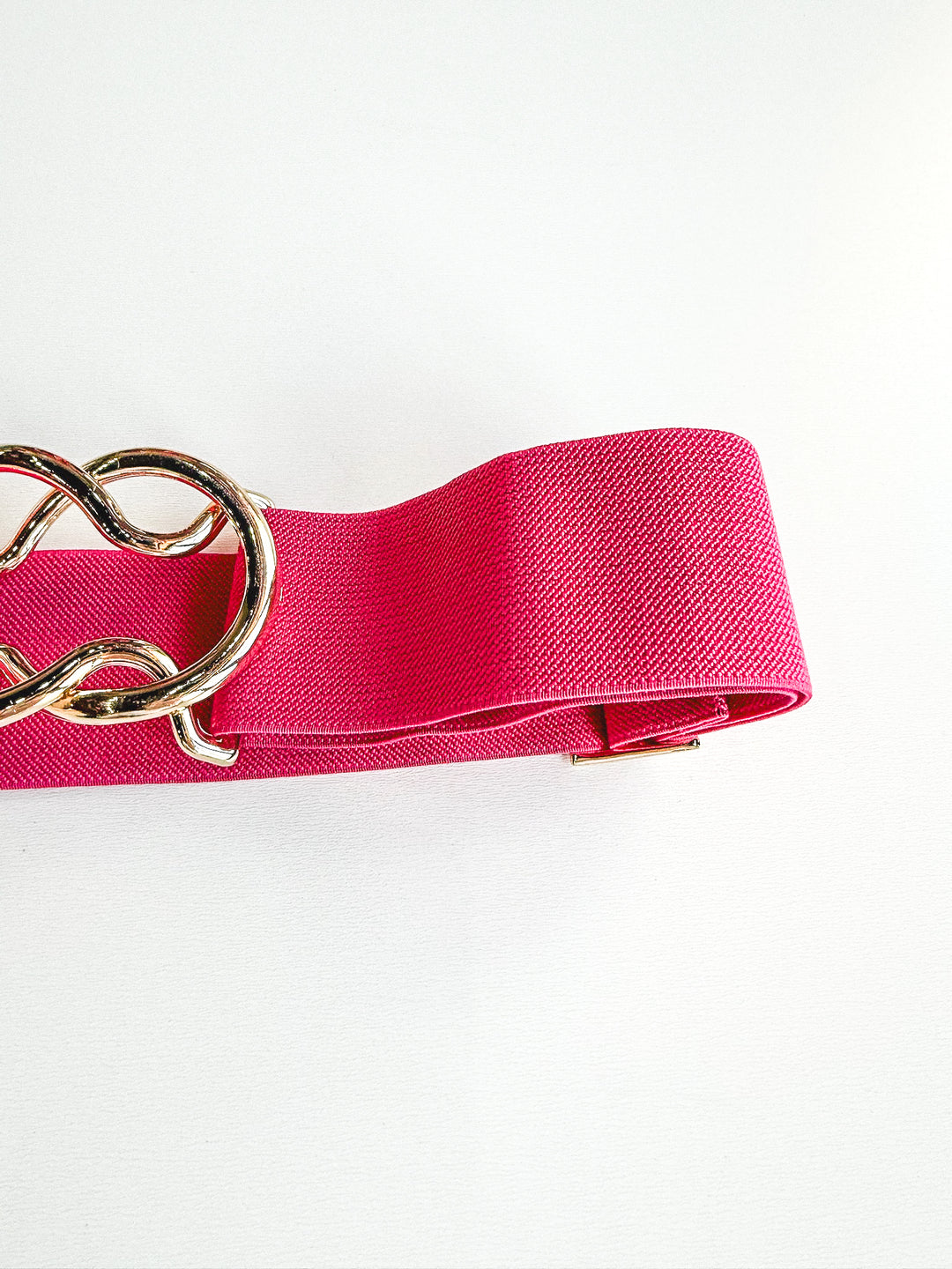 Circle Buckle Stretch Belt