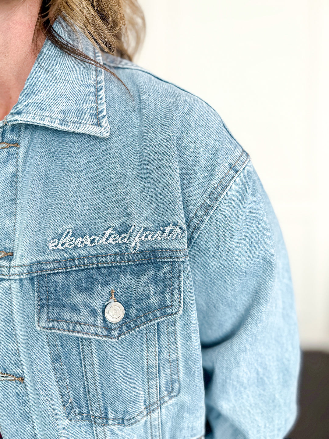What a Friend in Jesus - Denim Jacket