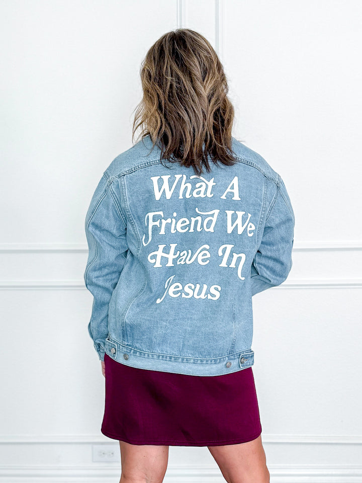 What a Friend in Jesus - Denim Jacket