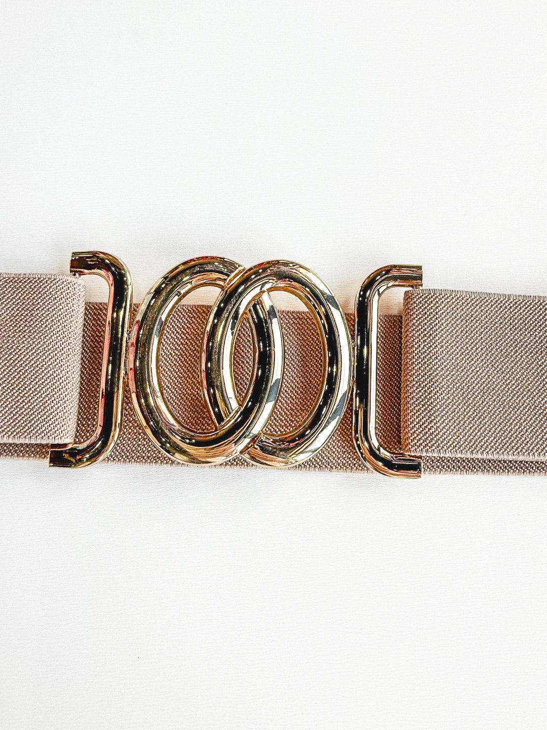 Circle Buckle Stretch Belt