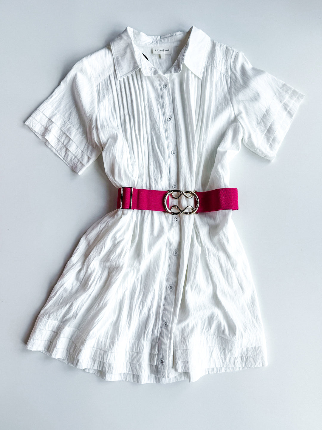 Circle Buckle Stretch Belt