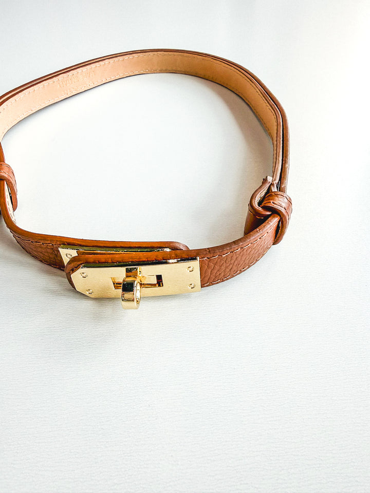 Cint 48 Genuine Italian Leather Adjustable Belt