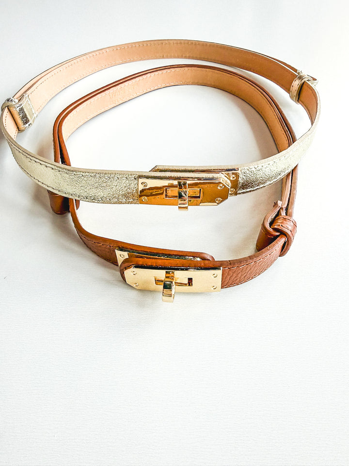 Cint 48 Genuine Italian Leather Adjustable Belt