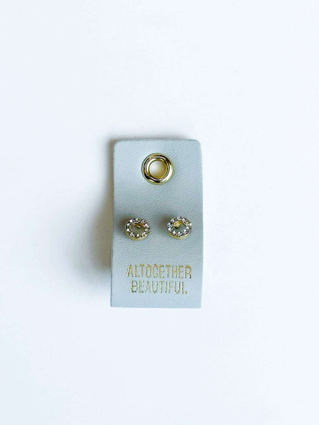 Leather Tag Earrings