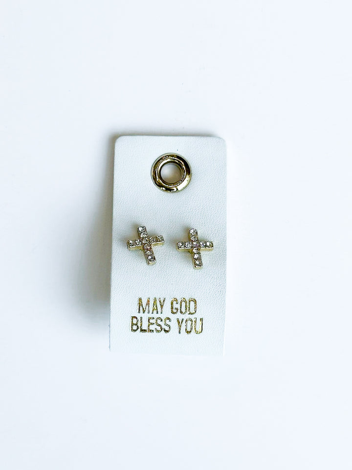 Leather Tag Earrings