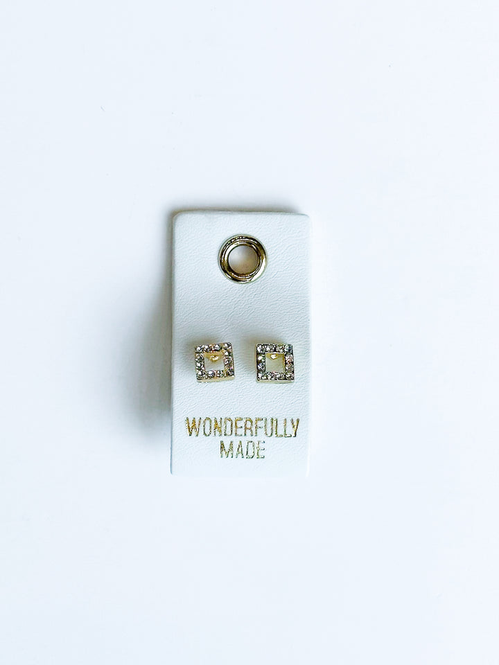 Leather Tag Earrings