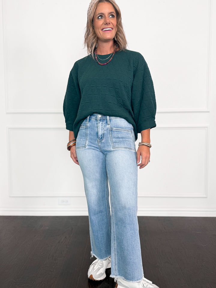 Vervet High Rise Crop Slim Wide