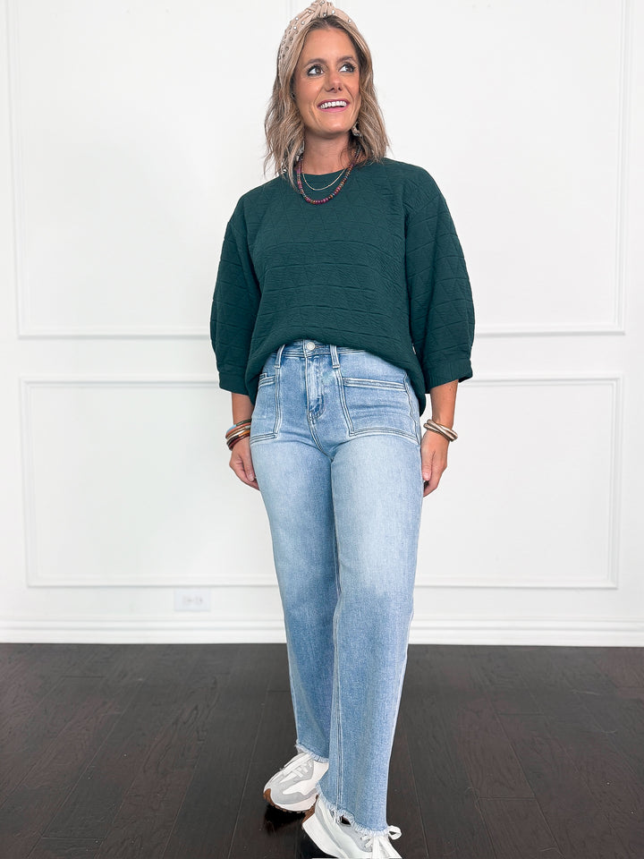 Vervet High Rise Crop Slim Wide