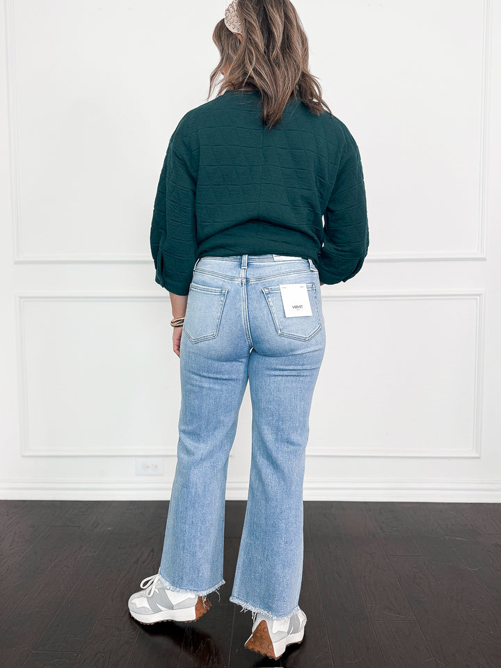 Vervet High Rise Crop Slim Wide
