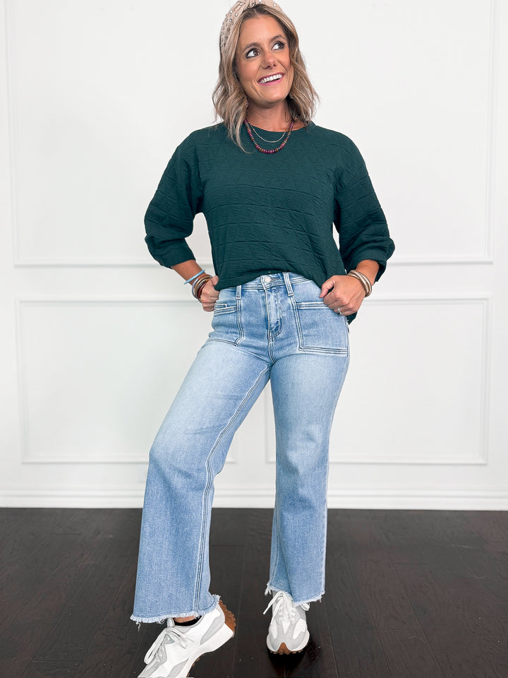 Vervet High Rise Crop Slim Wide