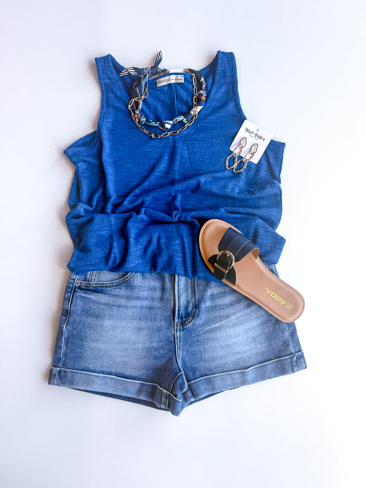 Easy Wear Hacci V Neck Tank
