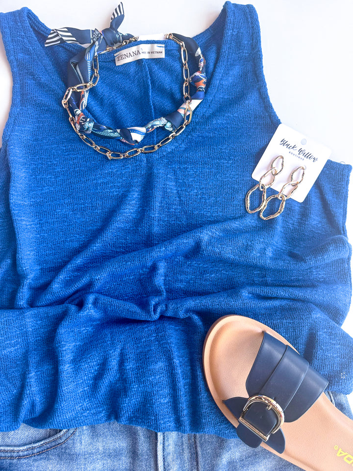 Easy Wear Hacci V Neck Tank