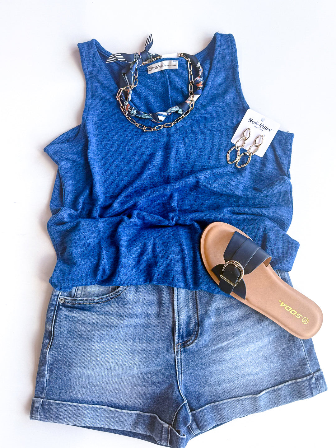 Easy Wear Hacci V Neck Tank