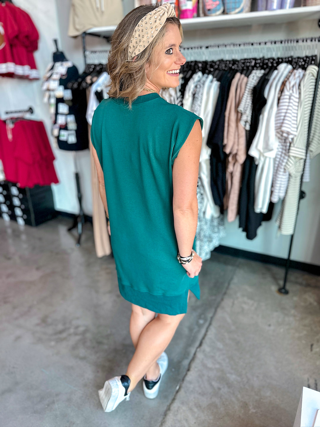 Callie Casual Crewneck Dress