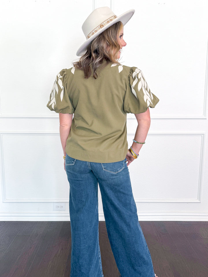 Olive Vine Whisper Top