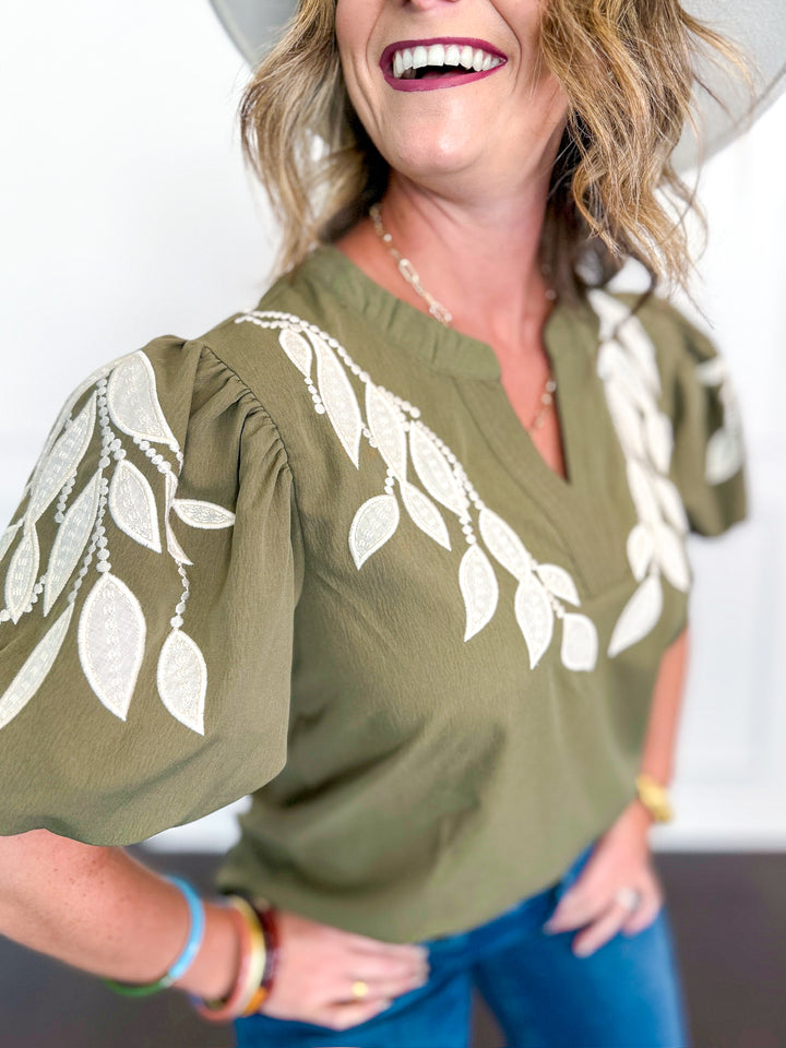Olive Vine Whisper Top