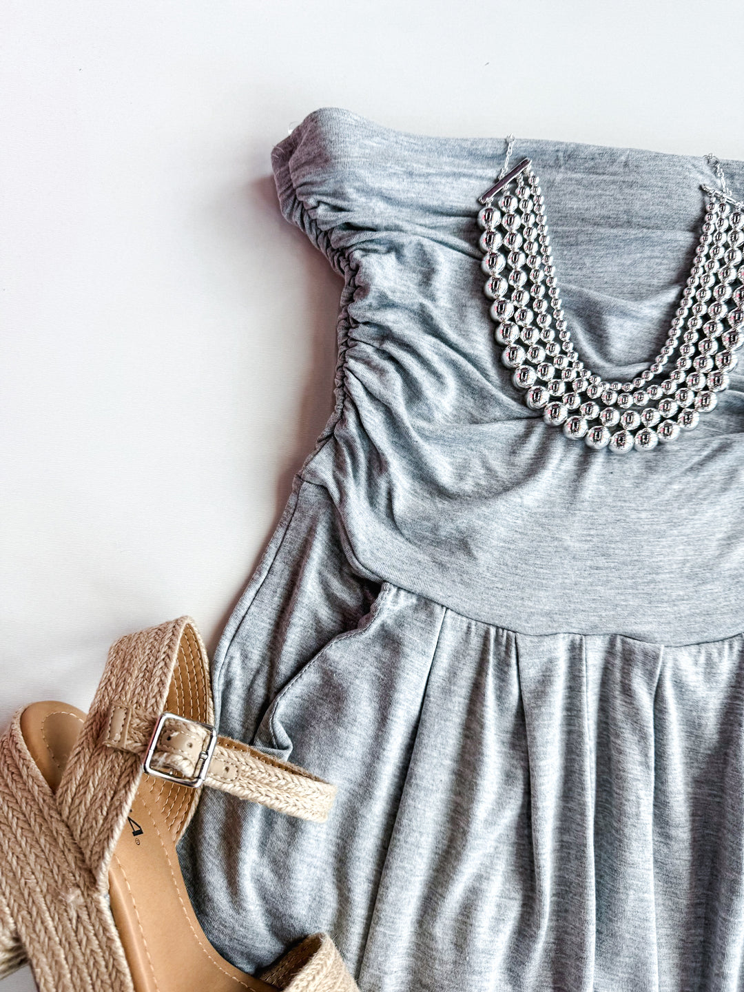 FINAL SALE - Pull & Pool Strapless Comfort Romper