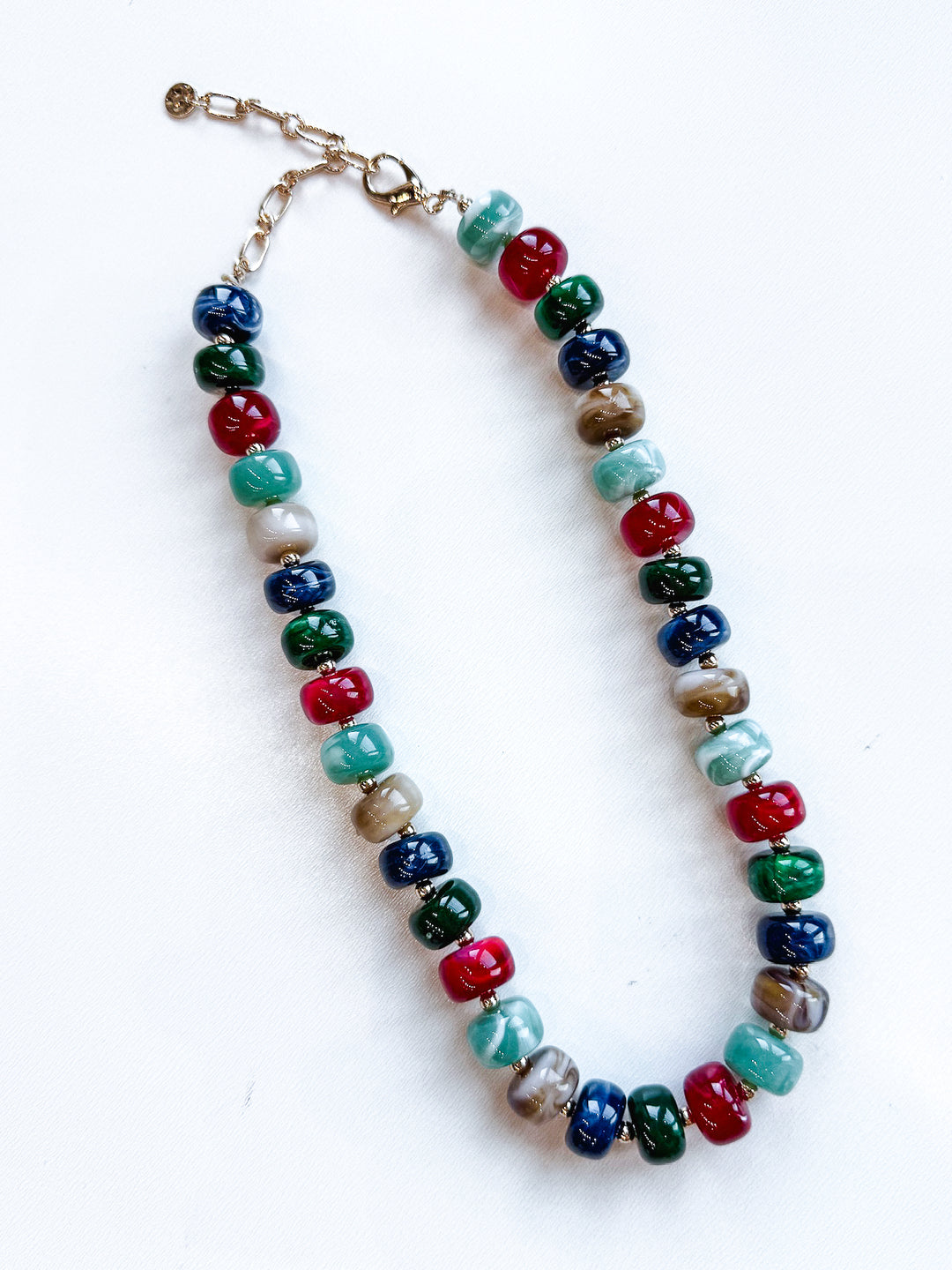 It Girl Marbled Stone Necklace