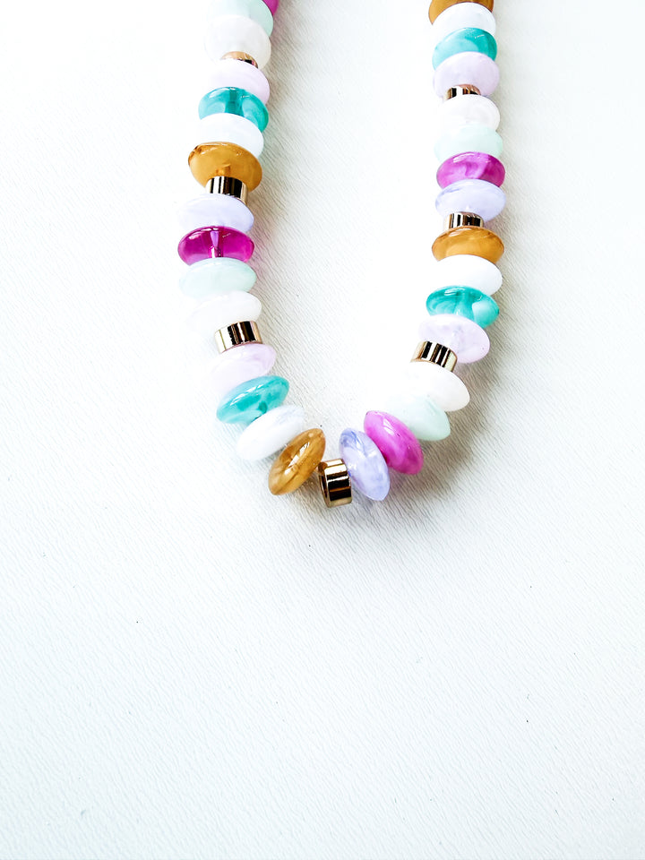 Cotton Candy Stone Necklace