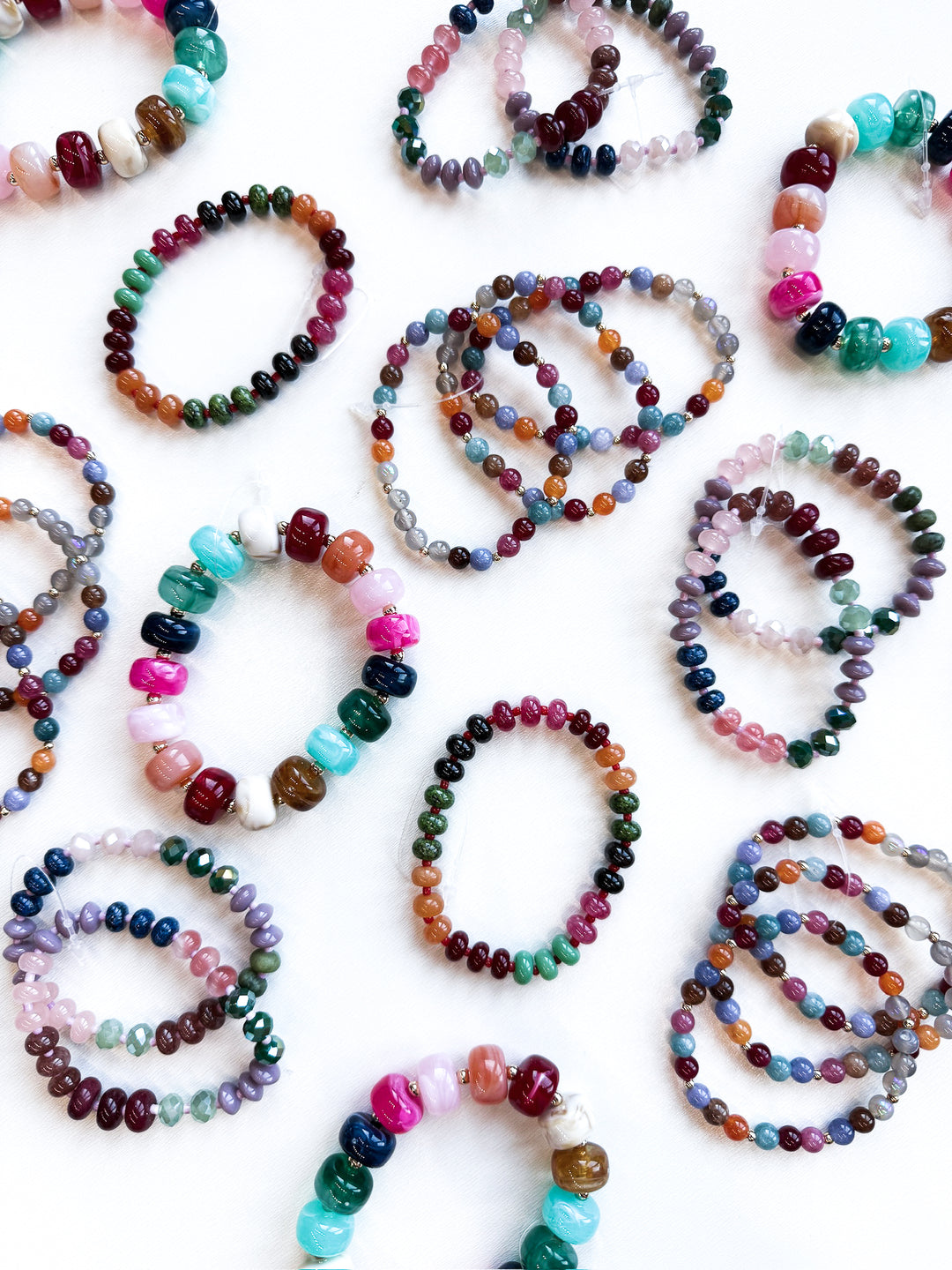 Multicolor Stone Stretch Bracelet