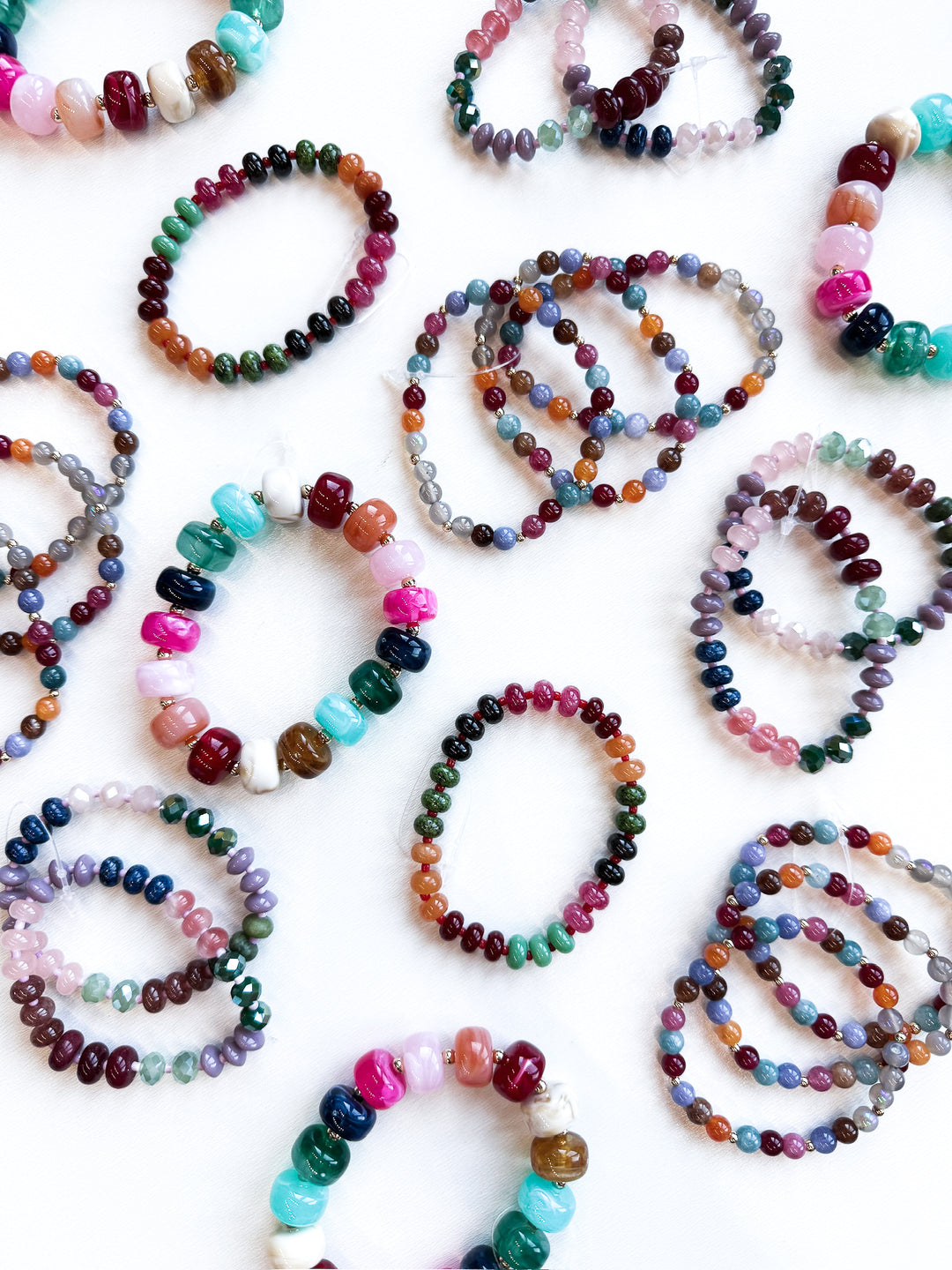 Multicolor Stone Stretch Bracelet