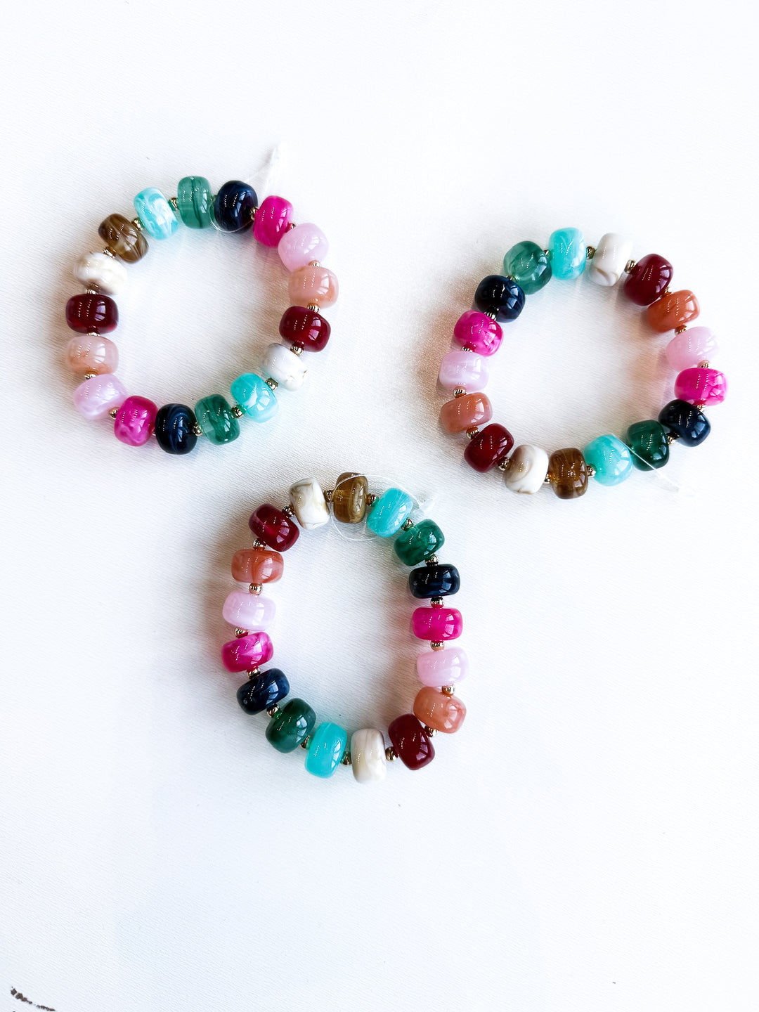 Multicolor Stone Stretch Bracelet