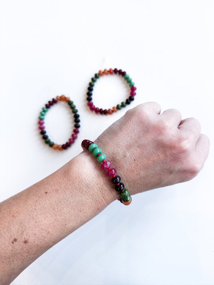 Multicolor Stone Stretch Bracelet