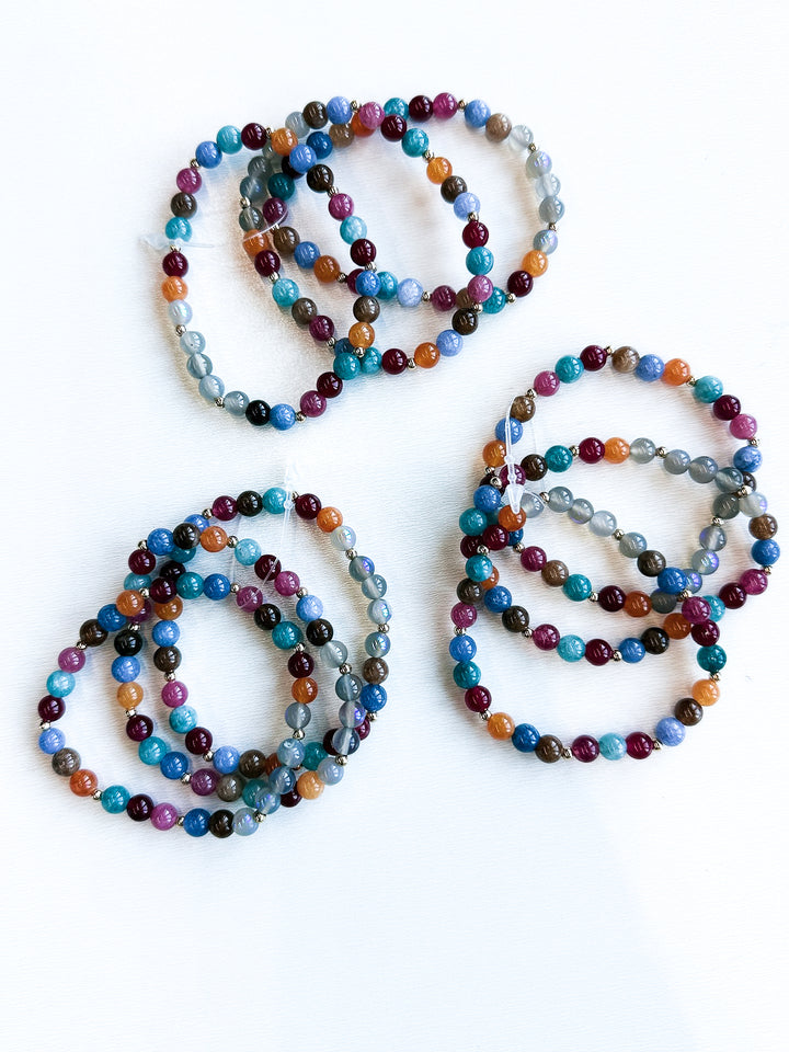 Multicolor Stone Stretch Bracelet