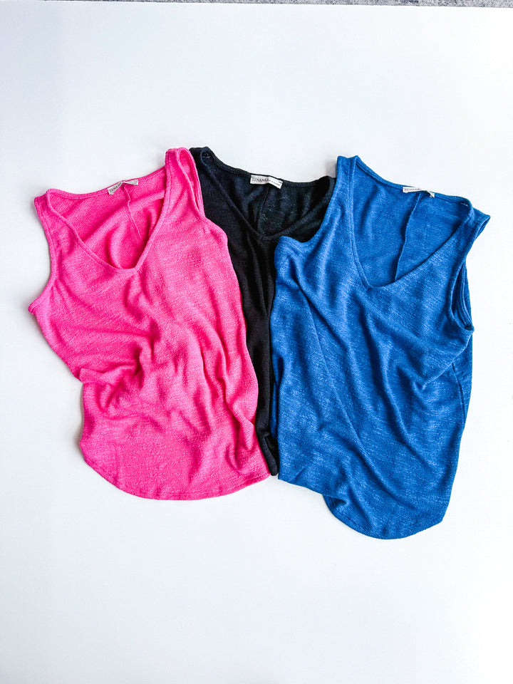 Easy Wear Hacci V Neck Tank