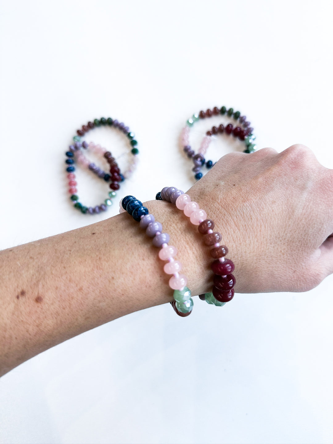 Multicolor Stone Stretch Bracelet
