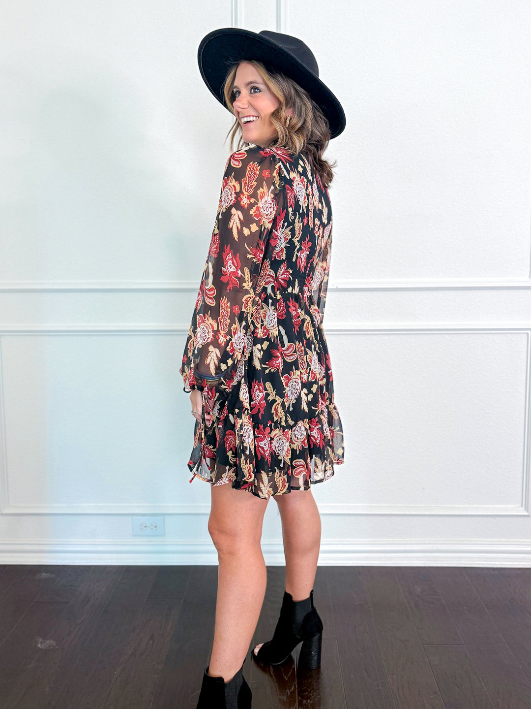 Picture Perfect Printed Dress