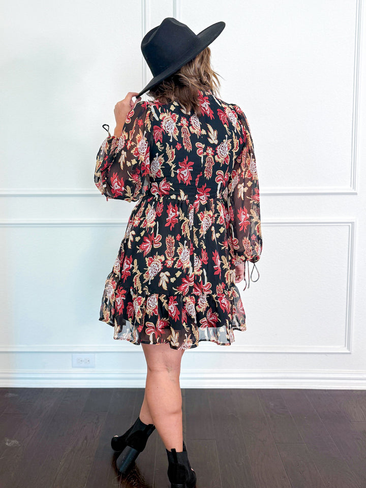 Picture Perfect Printed Dress